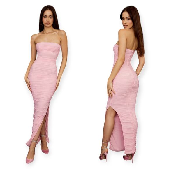 House of CB Dresses & Skirts - House of CB Fairy Pink Mesh Maxi Dress